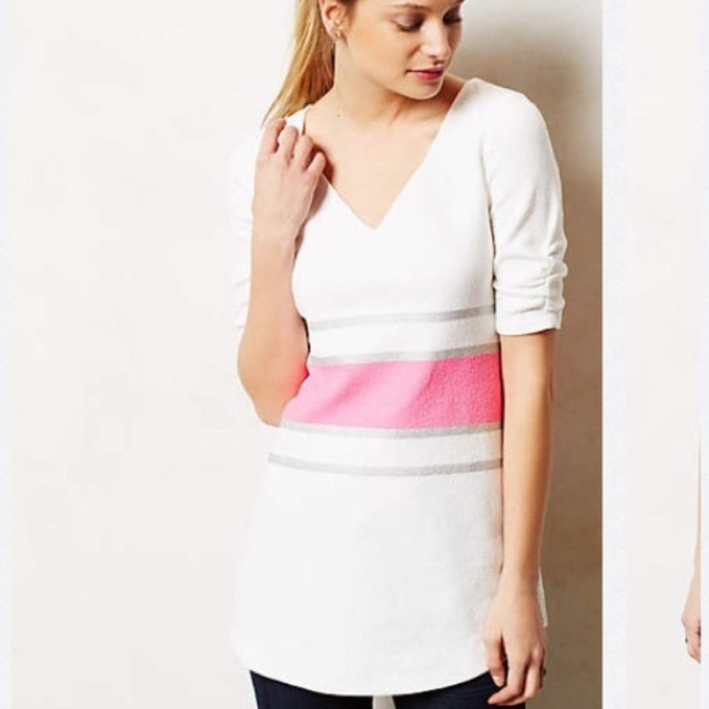 Anthropologie Wide Striped Top